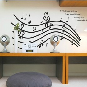 Music Note Wall Sticker